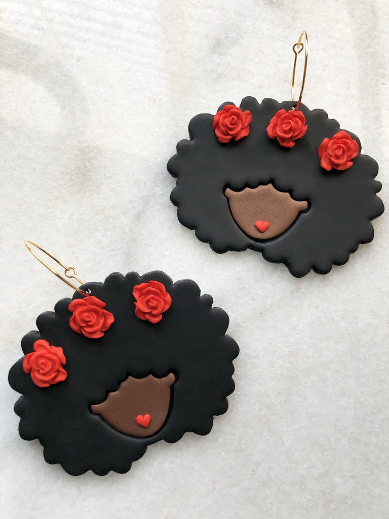 Flower Crown Perfect Puff Hoops