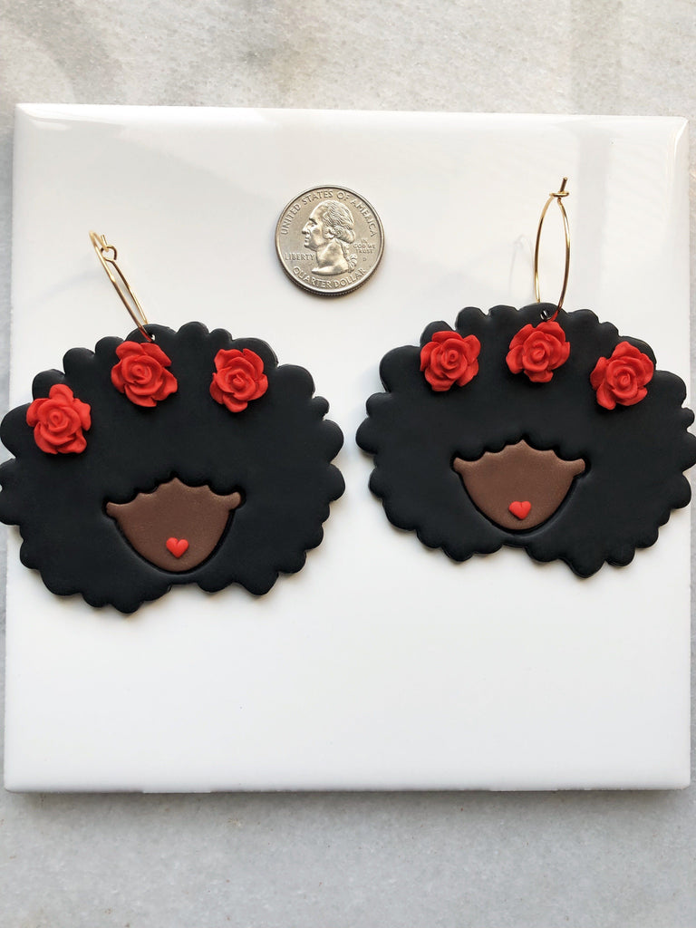 Flower Crown Perfect Puff Hoops